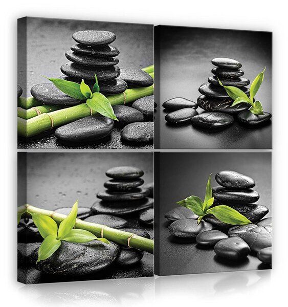 Obraz na plátně: Zen - set 4ks 25x25cm