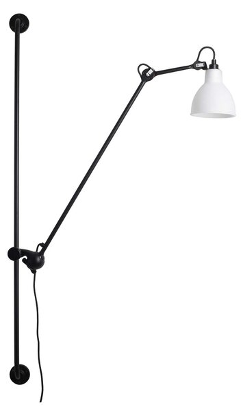 DCW éditions Lampe Gras N°214 E14 posuvné nástěnné svítidlo ChromováOvál