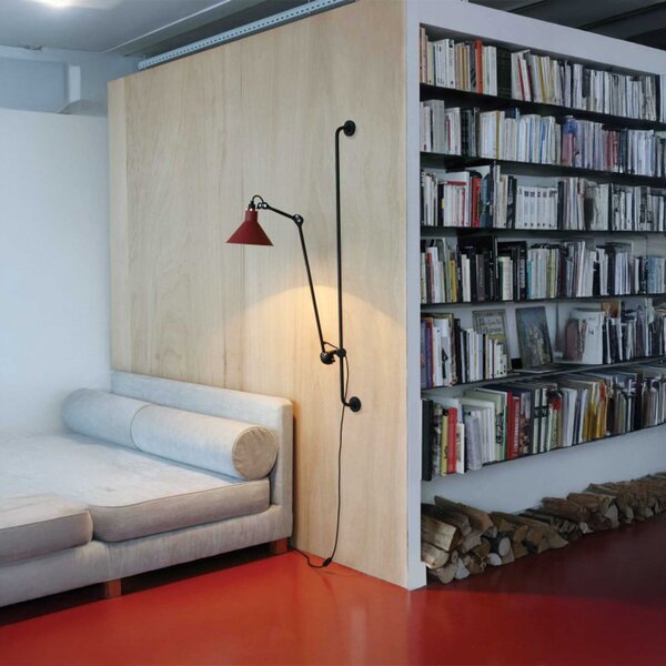 DCW éditions Lampe Gras N°214 E14 posuvné nástěnné svítidlo ChromováOvál