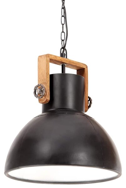 Industriální závěsné svítidlo 25 W černé kulaté 40 cm E27 320535