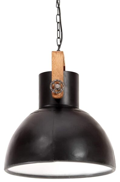 Industriální závěsné svítidlo 25 W černé kulaté 40 cm E27 320535
