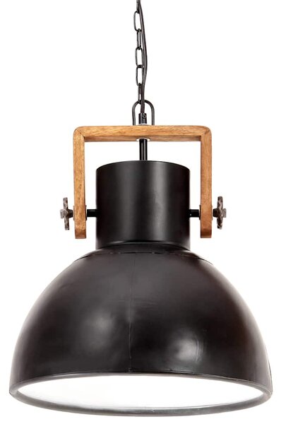 Industriální závěsné svítidlo 25 W černé kulaté 40 cm E27 320535
