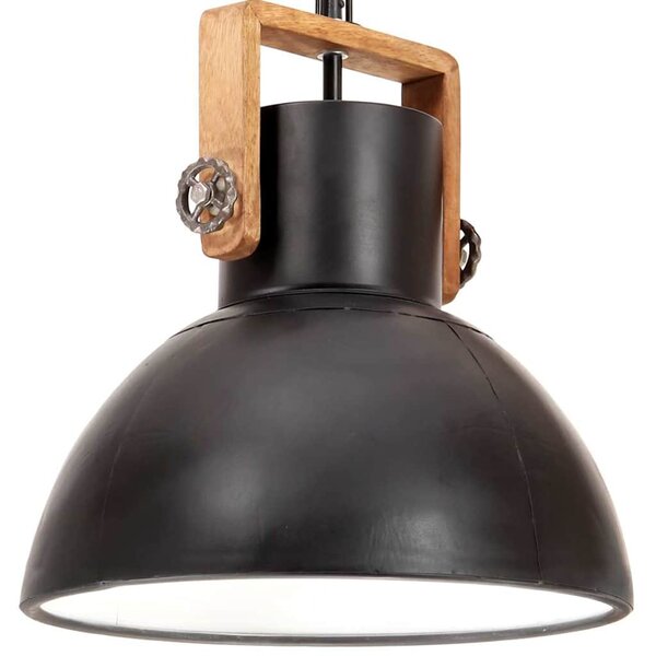 Industriální závěsné svítidlo 25 W černé kulaté 40 cm E27 320535