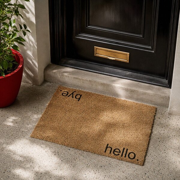 Rohožka z kokosového vlákna 40x60 cm Hello, Bye – Artsy Doormats