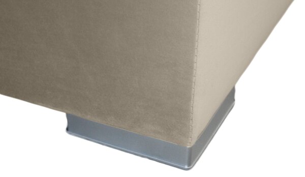 Boxspring postel 140 cm Melo (béžová) (s úložným prostorem)