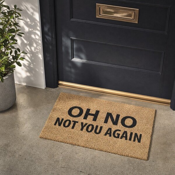 Rohožka z kokosového vlákna 40x60 cm Not You Again – Artsy Doormats