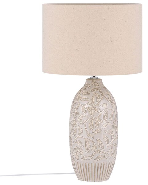 Stolní lampa SALZA Keramika Béžová