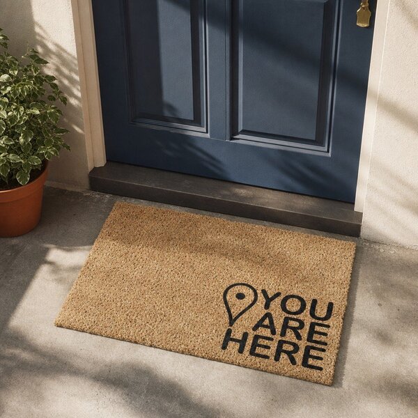 Rohožka z kokosového vlákna 40x60 cm You Are Here – Artsy Doormats