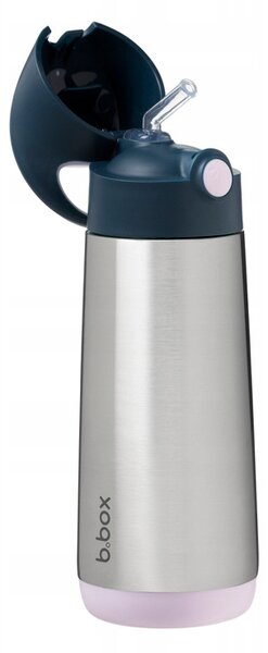 B.box Láhev Na Pití Indigo Rose 500 ml s brčkem