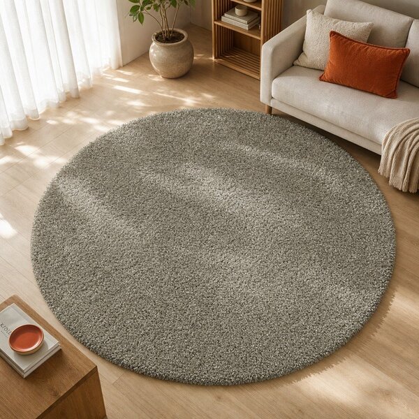 Šedý koberec Universal Aqua Liso, ø 80 cm