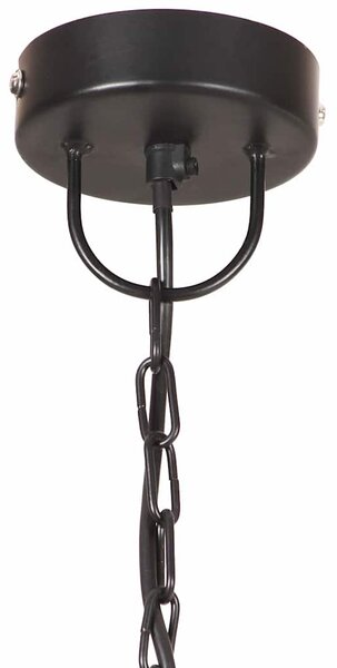 Industriální závěsné svítidlo 25 W černé kulaté 30 cm E27 320536