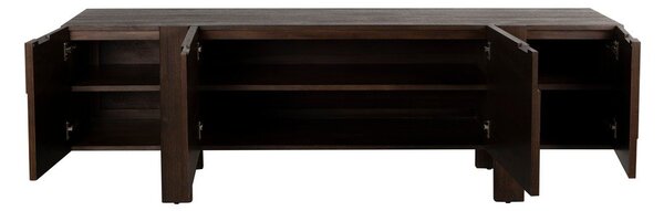 TV stolek z masivního dřeva v tmavě přírodní barvě 188x60x45 cm Bruneau – Dutchbone
