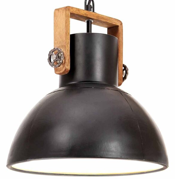 Industriální závěsné svítidlo 25 W černé kulaté 30 cm E27 320536