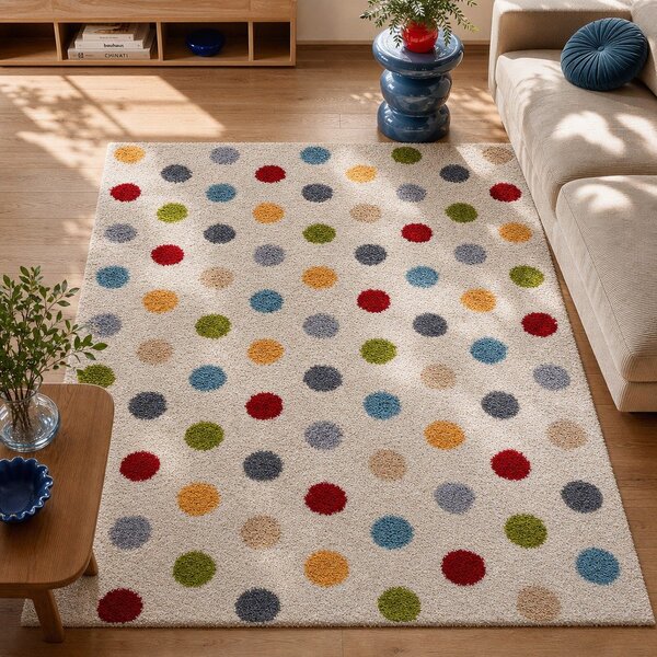 Krémový koberec 80x150 cm Norge Dots – Universal