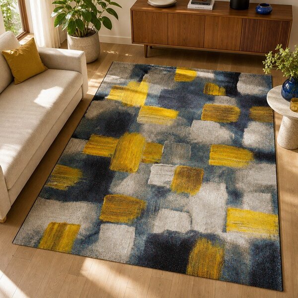 Modro-žlutý koberec Universal Lienzo, 160 x 230 cm