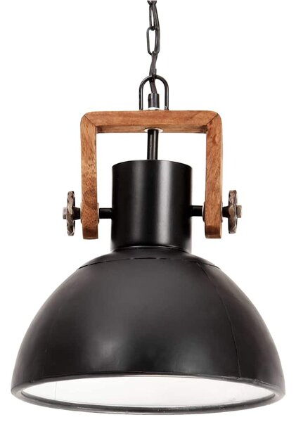 Industriální závěsné svítidlo 25 W černé kulaté 30 cm E27 320536
