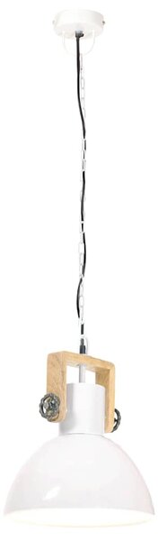 Industriální závěsné svítidlo 25 W bílé kulaté 30 cm E27 320539