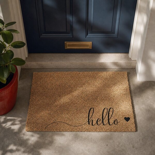 Rohožka z kokosového vlákna 40x60 cm Hello Scribble – Artsy Doormats