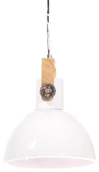 Industriální závěsné svítidlo 25 W bílé kulaté 30 cm E27 320539
