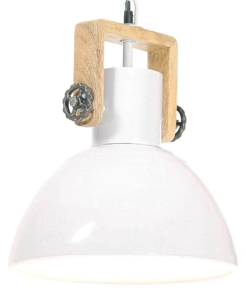 Industriální závěsné svítidlo 25 W bílé kulaté 30 cm E27 320539