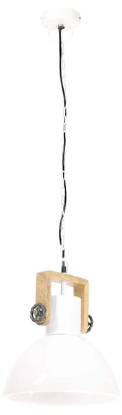Industriální závěsné svítidlo 25 W bílé kulaté 30 cm E27 320539