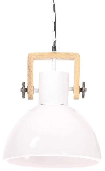 Industriální závěsné svítidlo 25 W bílé kulaté 30 cm E27 320539
