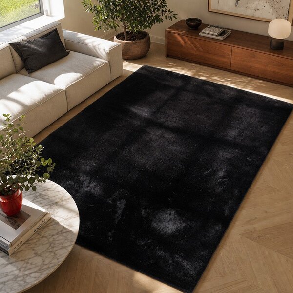 Černý koberec Universal Fox Liso, 120 x 180 cm