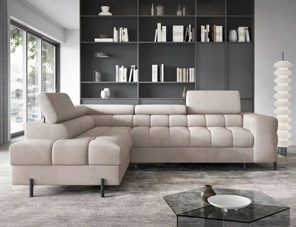 ROHOVÁ SEDAČKA, textil, béžová MID.YOU - Sedací soupravy, Online Only