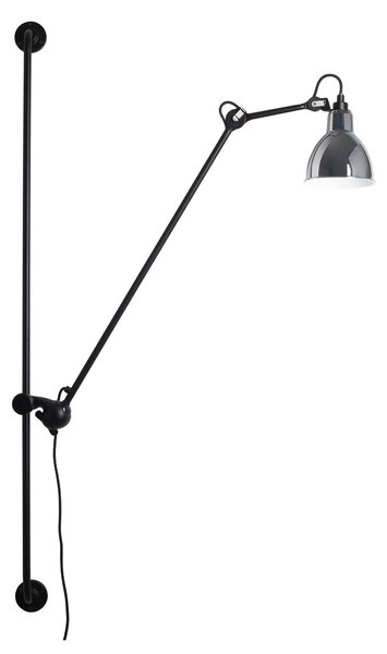 DCW éditions Lampe Gras N°214 E14 posuvné nástěnné svítidlo ChromováOvál