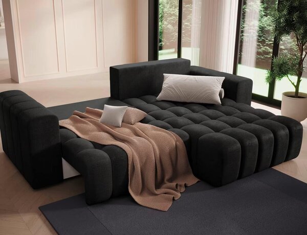 ROHOVÁ SEDAČKA, textil, antracitová MID.YOU - Sedací soupravy, Online Only