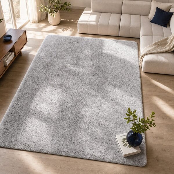 Šedý koberec Universal Alpaca Liso, 60 x 100 cm