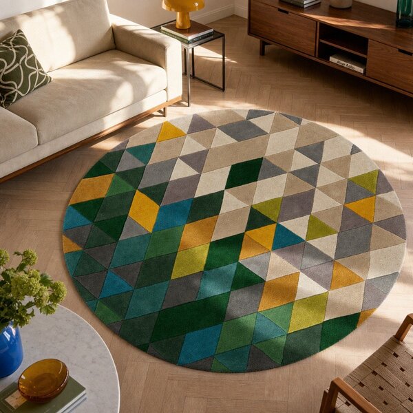 Vlněný koberec Flair Rugs Prism, ⌀ 160 cm