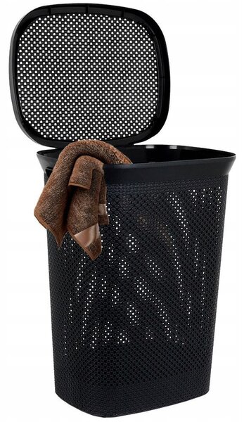 Volně stojící koš na prádlo Storage Solutions 60 l černý