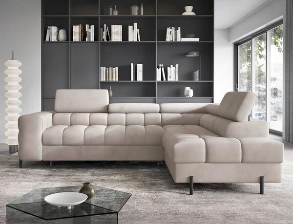 ROHOVÁ SEDAČKA, textil, béžová MID.YOU - Sedací soupravy, Online Only