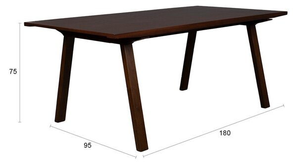 Jídelní stůl s deskou v dekoru jasanového dřeva 95x180 cm Adamello – Dutchbone