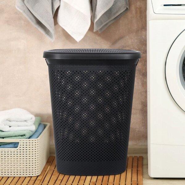 Volně stojící koš na prádlo Storage Solutions 60 l černý