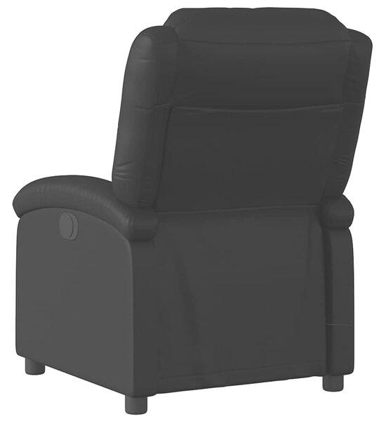 Masážní polohovací křeslo černé, umělá kůže 3205447