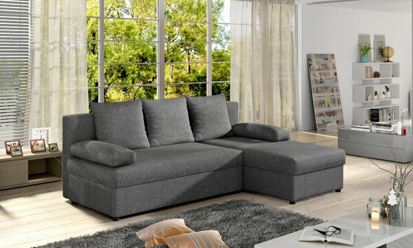 ROHOVÁ SEDAČKA, textil, tmavě šedá MID.YOU - Sedací soupravy, Online Only