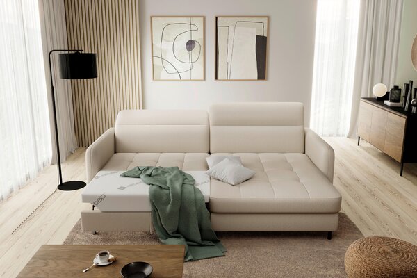 ROHOVÁ SEDAČKA, textil, krémová MID.YOU - Sedací soupravy, Online Only
