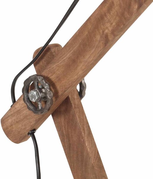 Industriální stolní lampa stříbrná kulatá 58 x 18 x 90 cm E27 320551