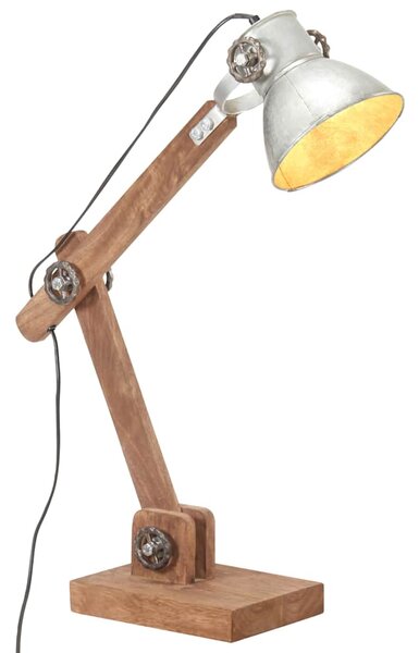 Industriální stolní lampa stříbrná kulatá 58 x 18 x 90 cm E27 320551