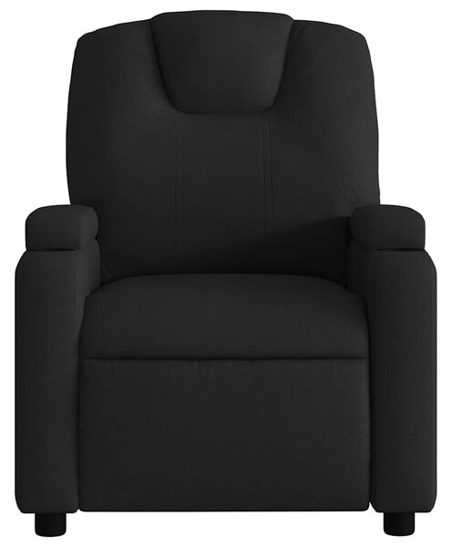 Masážní křeslo s polohovacím mechanismem, černé, látkové 3205514