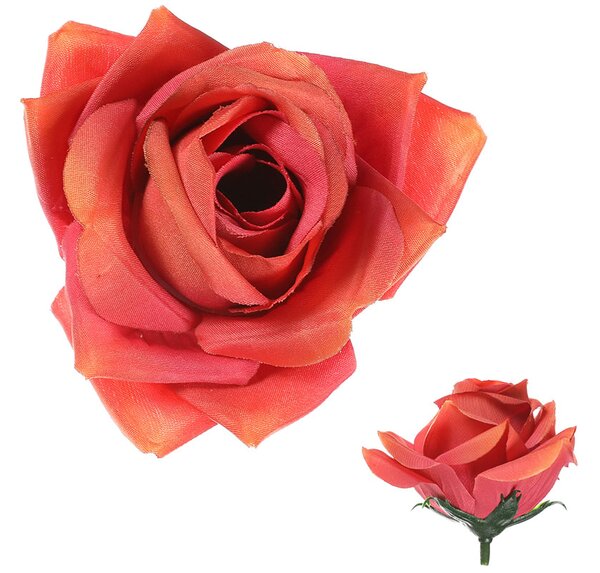 Růže, barva oranžová. Květina umělá vazbová. Cena za balení 12 kusů KUM3312-TER