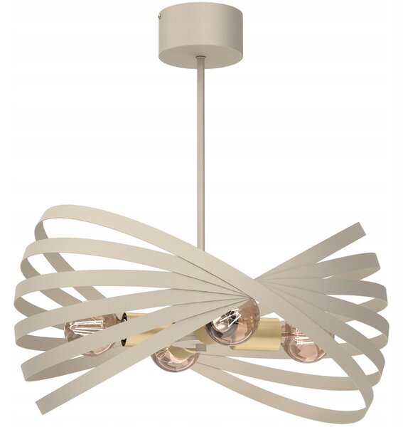 Závěsné svítidlo Luminex Sparkle 4xE27 15W Krémová/Matná zlatá
