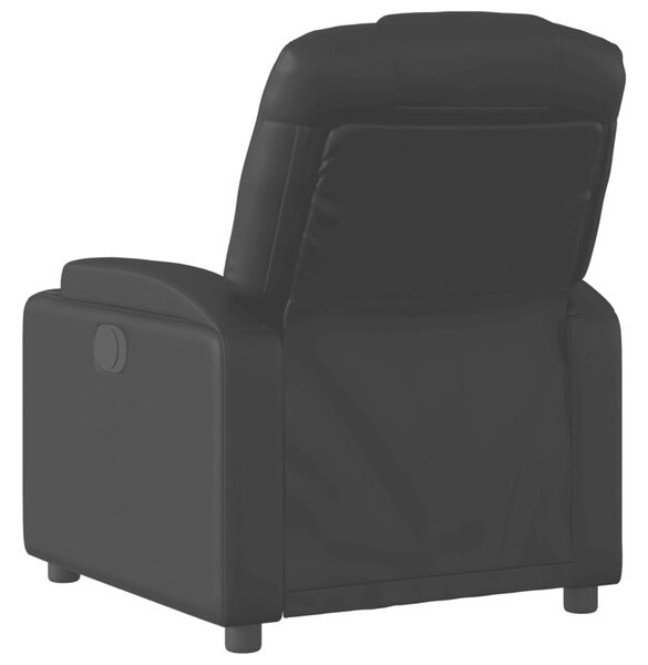 Polohovací křeslo černé, umělá kůže 3205540