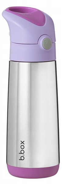 B.box termoska na pití s brčkem 500 ml sugar plum