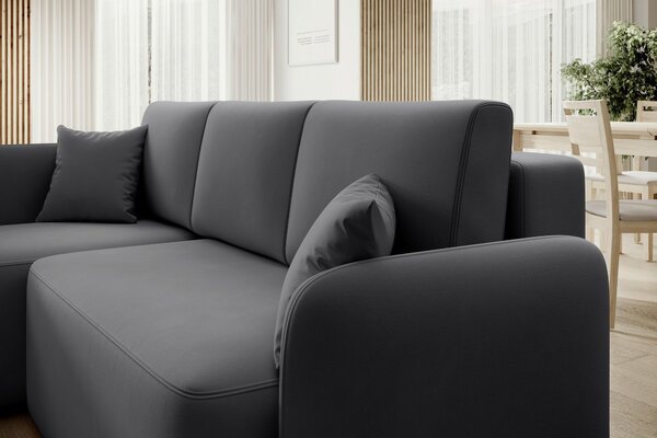 ROHOVÁ SEDAČKA, textil, šedá MID.YOU - Sedací soupravy, Online Only