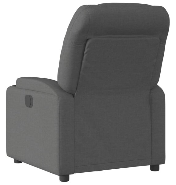 Polohovací křeslo tmavě šedé látkové 3205609