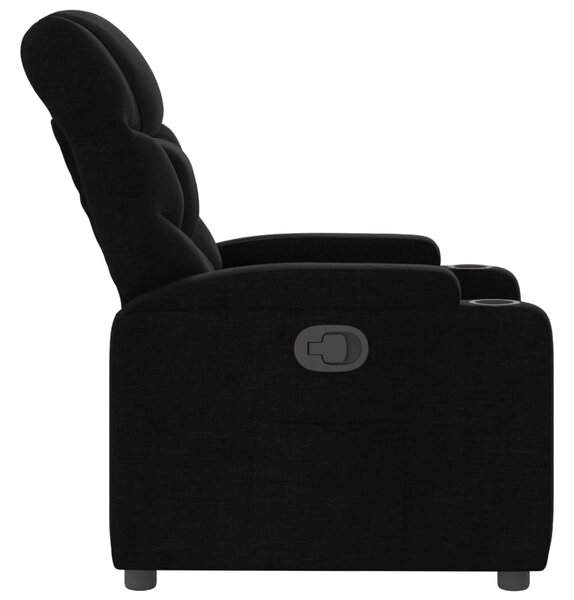Polohovací křeslo černé, látkové 3205610