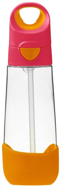 Lahev Na Pití pro děti s brčkem na vodu Tritan 600 ml Strawberry Shake B.Box